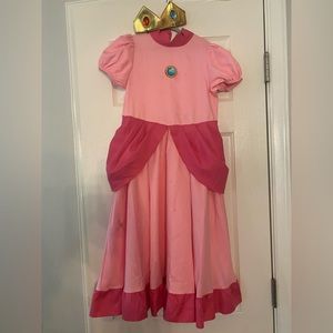 Super Mario Brothers Theme “Princess Peach” kids Halloween costume.